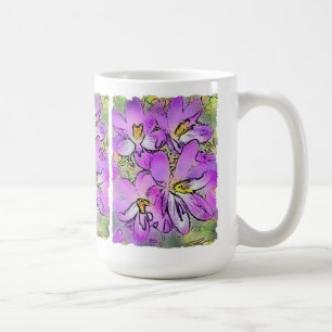 CROCUS FLEURS CAFÉ MUG