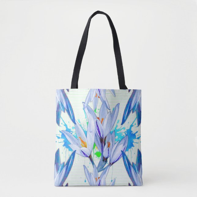 Crocus Flower Abstract Tote Bag (Front)