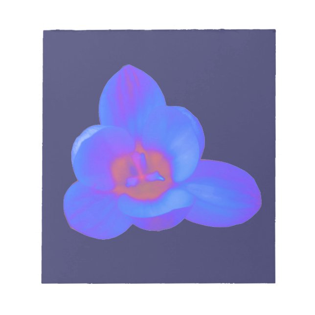 Crocus Flower Hot and Cold Notepad (Front)