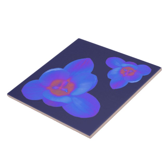 Crocus Flower Hot and Cold Tile (Side)