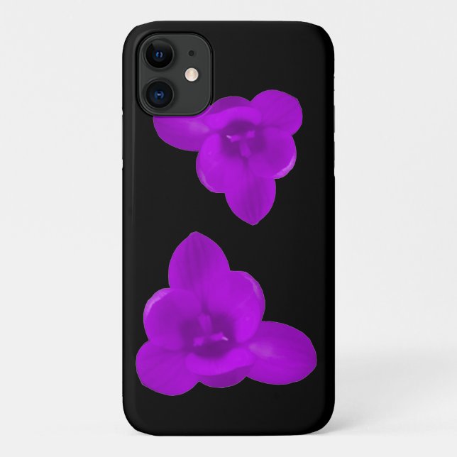 Crocus Flower Purple iPhone 3 Case (Back)