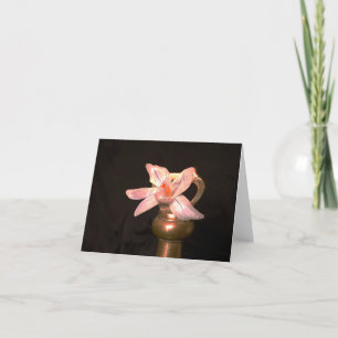 Crocus Flowers and old Brass Weights-Greeting Card
