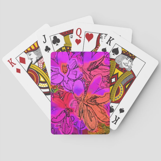 CROCUS FLOWERS  PLAYING CARDS (Back)