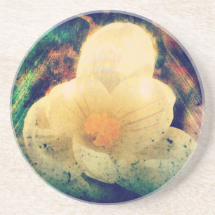 Crocus Grunge Coaster