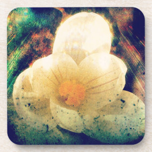 Crocus Grunge Coaster