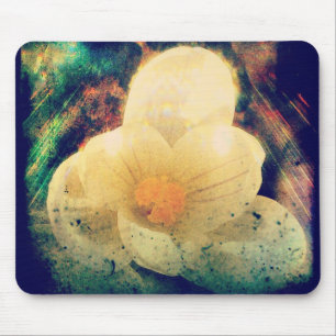 Crocus Grunge Mouse Pad
