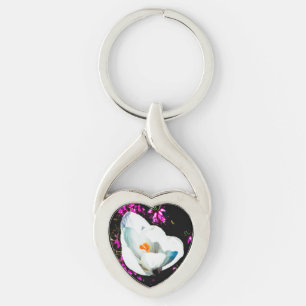 Crocus In Flower Bed Keychain
