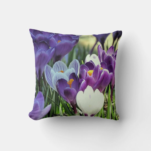 Crocus printaniers - coussin (Recto)