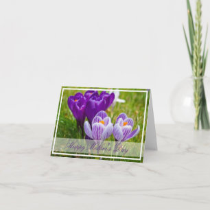 Crocus spring card