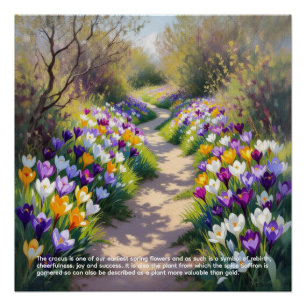 Crocus Symbolism Poster