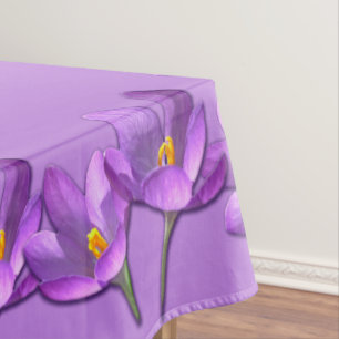 Crocus Tablecloth Easter Flowers Crocus Tablecloth