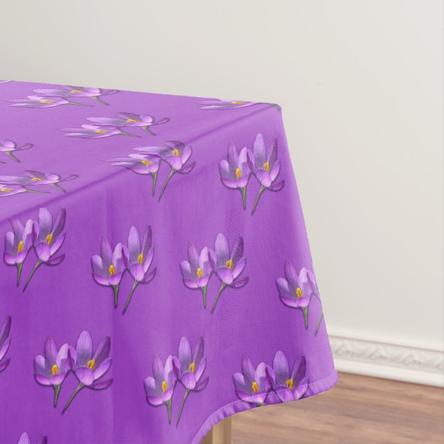 Crocus Tablecloth Festive Easter Flower Tablecloth (In Situ)