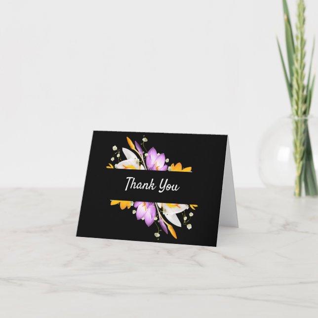Crocus Thank You Card (Front)