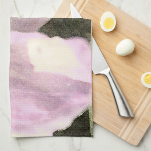 Crocus Watercolor Flower Art Kitchen Towel