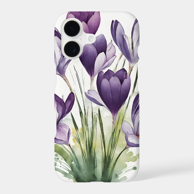 Crocus - Watercolor flowers (Back)