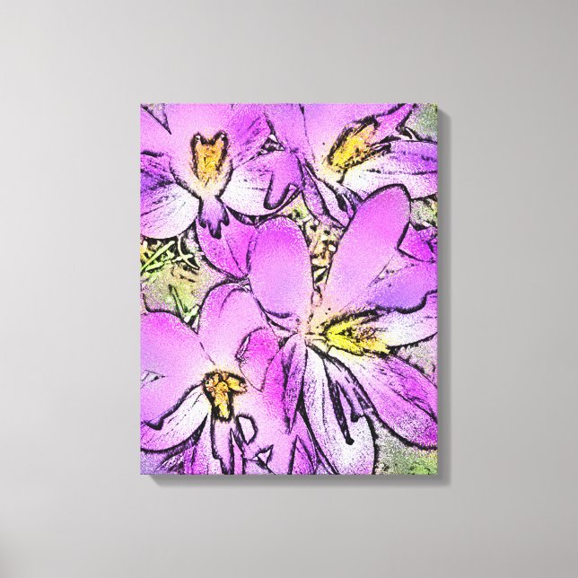 CROCUSES CANVAS PRINT (Front)
