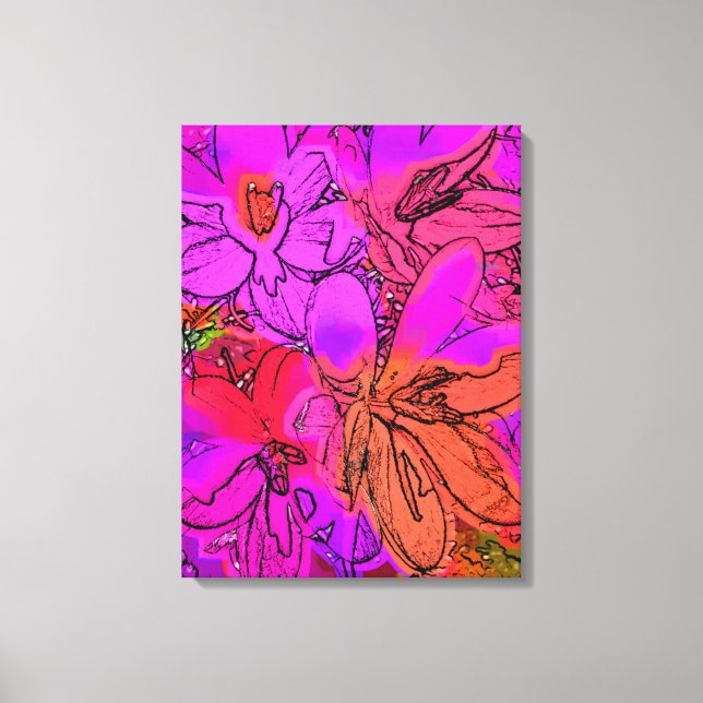 CROCUSES CANVAS PRINT (Front)