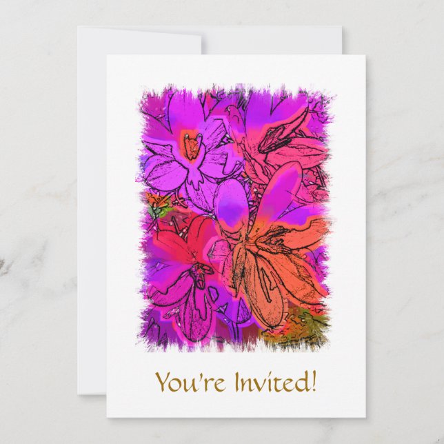 CROCUSES INVITATION (Front)