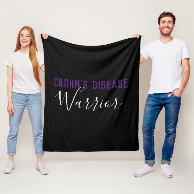Crohn's Disease Warrior Fleece Blanket (In Situ)