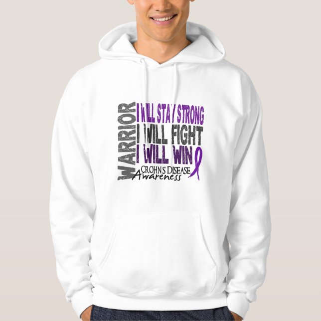 Crohn's Disease Warrior Hoodie (Front)