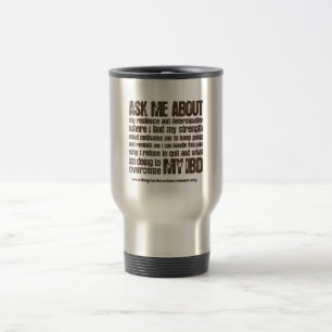 Crohns et tasse de voyage d'habilitation de colite