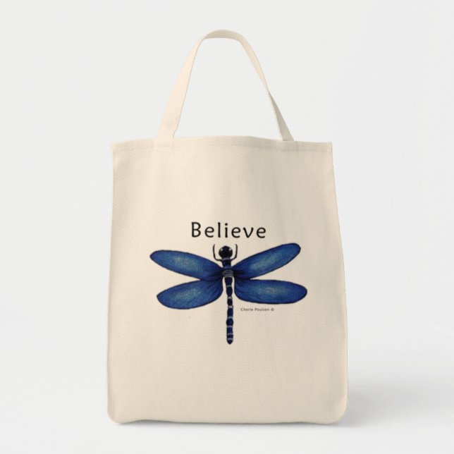 Croire Dragonfly - Yoga, Gym, Sac d'alimentation (Devant)
