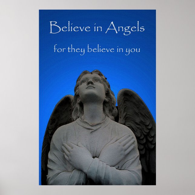 Croire en Anges 36 x 24 Poster (Devant)