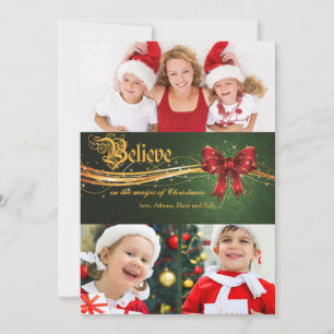 Croire en Carte photo de Noël