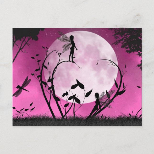 Croire la magie de lune Carte postale (Devant)