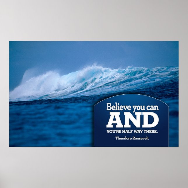 Croire Motivational Poster Imprimer (Devant)
