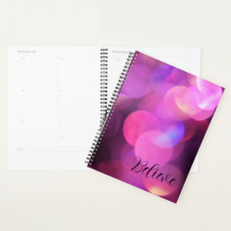 "Crois" Script noir, Journal des étincelles violet