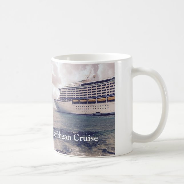 Croisière Caraïbes - Blanc 11 oz Classique Mug Bla (Droite)
