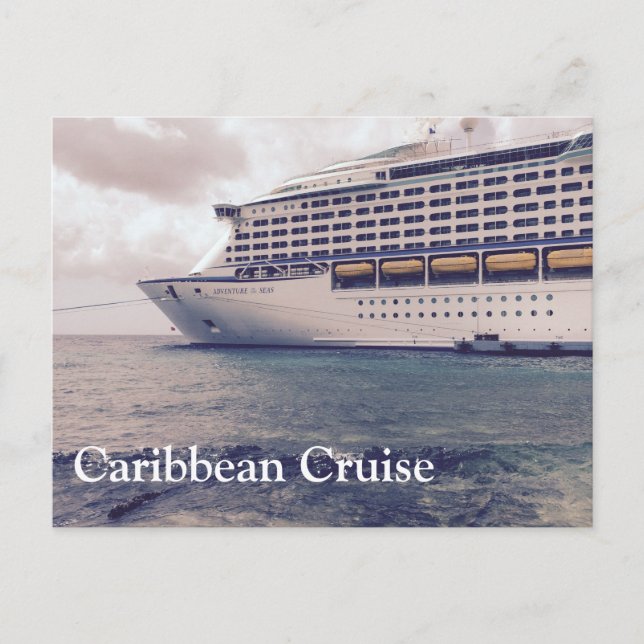 Croisière des Caraïbes - carte postale (Devant)