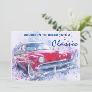 Croisière En Classique Invitation Anniversaire