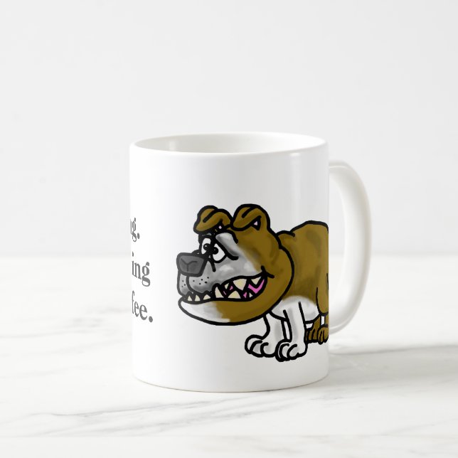 Croissance de la Mug de café BullDog (Devant droit)