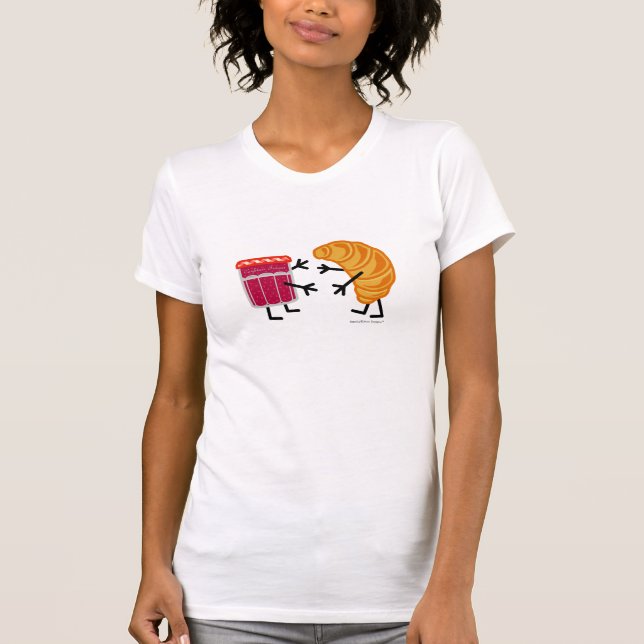 Croissant and Jam - Customizable T-Shirt (Front)