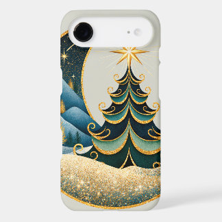 Croissant de Lune Or Noël Hiver Merveilleux