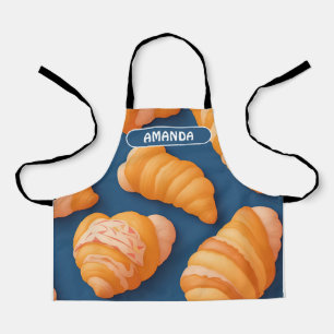 Croissant Geometric Colourful Personalized Pattern Apron