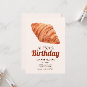 Croissant  invitation