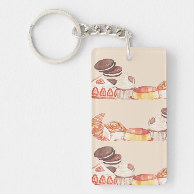 Croissant key chain  (Front)