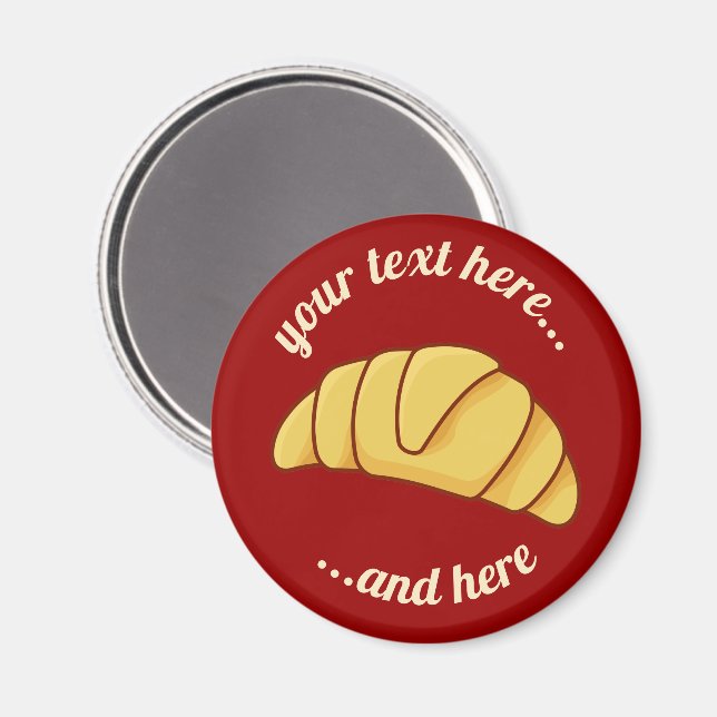 Croissant Magnet (Front/Back)