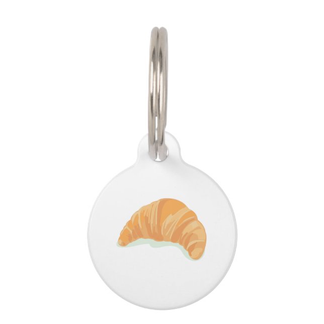 Croissant Pet Tag (Front)