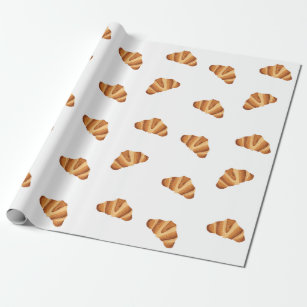 Croissant Wrapping Paper   French Wrapping Paper 