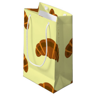 Croissants Lovers Light Yellow France French Food Small Gift Bag