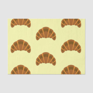 Croissants Lovers Light Yellow France French Food Tissue Paper