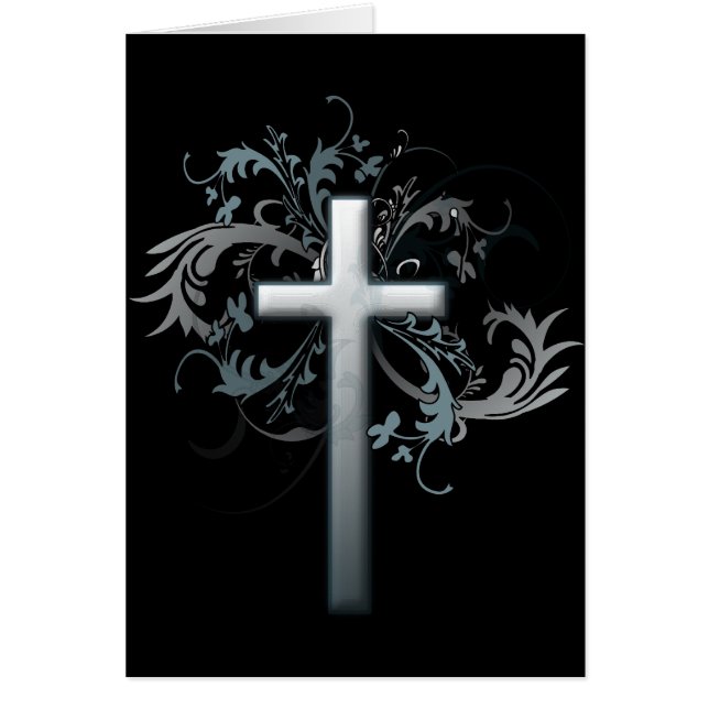 Croix avec les graphiques floraux (Devant)