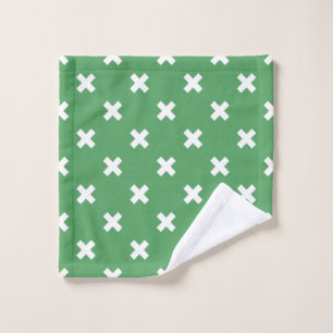 Croix blanche sur le vert