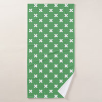Croix blanche sur le vert