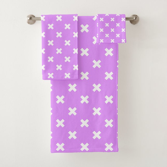 Croix blanches sur lilas (En situation)