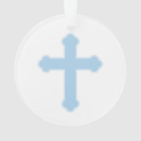 Croix bleue élégante